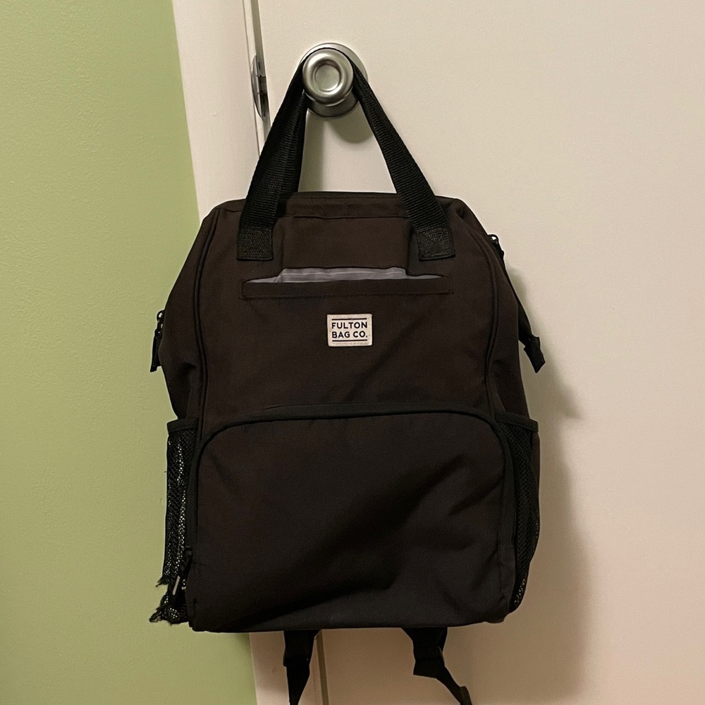 Black baby diaper bag